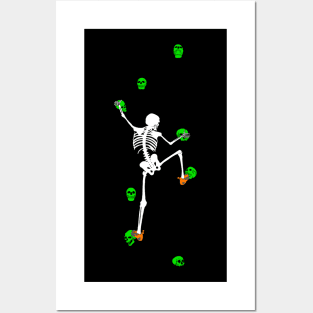 Skeleton Climb Posters and Art